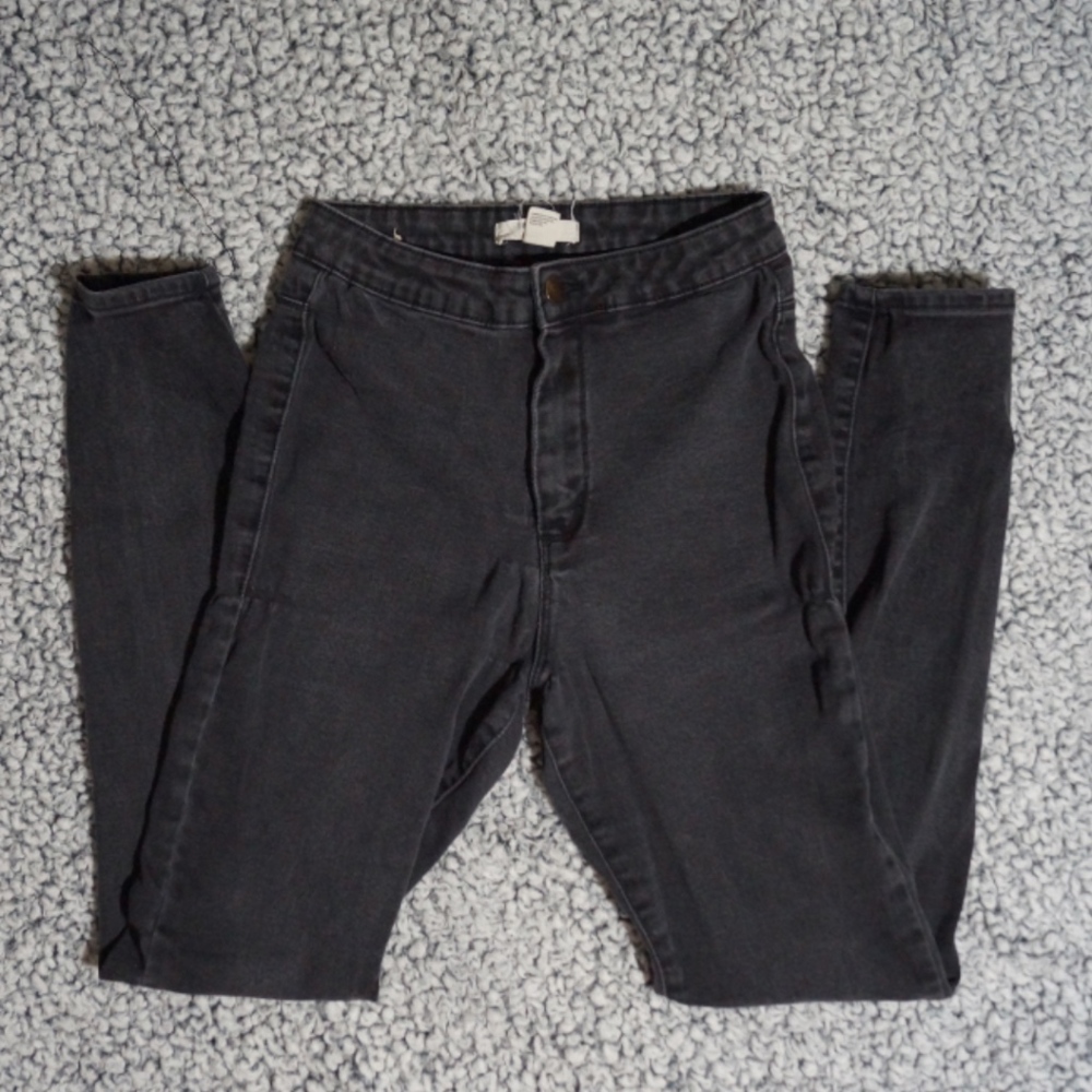 Forever 21 High Waisted Black Skinny Jeans